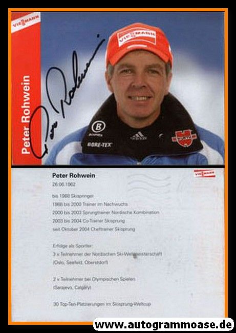 Autogramm Skispringen | Peter ROHWEIN | 2000er (Viessmann)