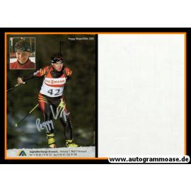 Autogramm Biathlon | Peggy WAGENFÜHR | 1990er (Collage)