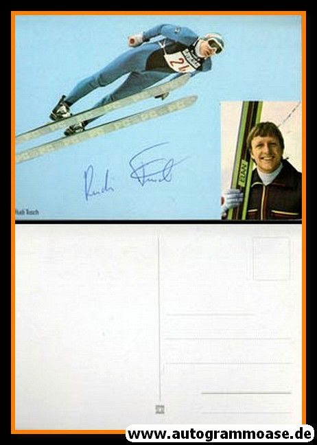 Autogramm Skispringen | Rudi TUSCH | 1990er (Collage)