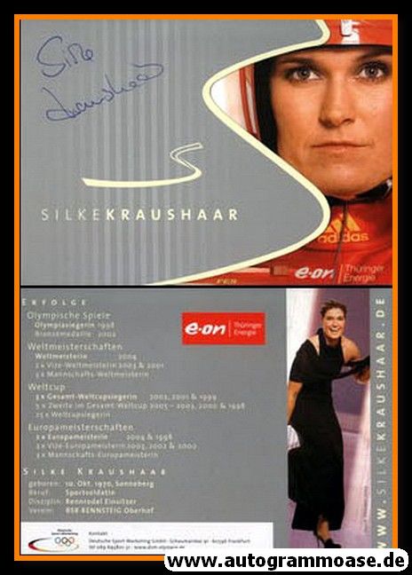 Autogramm Rodeln | Silke KRAUSHAAR | 2005 (EON)