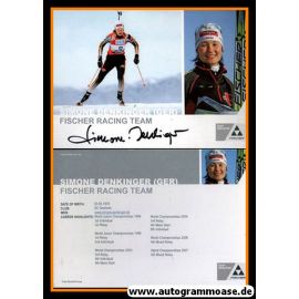 Autogramm Biathlon | Simone DENKINGER | 2007 (Collage Color Fischer) OS-Bronze