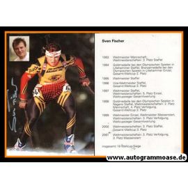 Autogramm Biathlon | Sven FISCHER | 2001 (Collage Color) OS-Gold