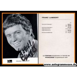 Autogramm Musik | Franz LAMBERT | 1971 "Hammond-Welt-Hits"