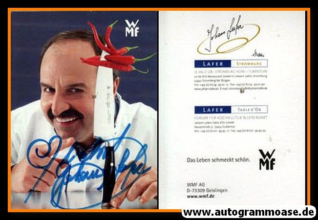 Autogramm Celebrity | Johann LAFER | 2010er (WMF)