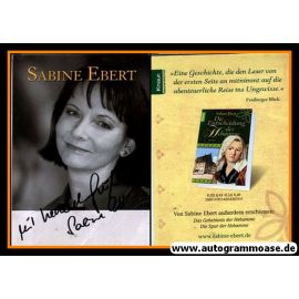 Autogramm Literatur | Sabine EBERT | 2008 "Entscheidung Der Hebamme"