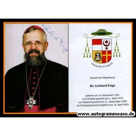 Autogramm Religion | Gerhard FEIGE | 2010er (Bischof Magdeburg) 1
