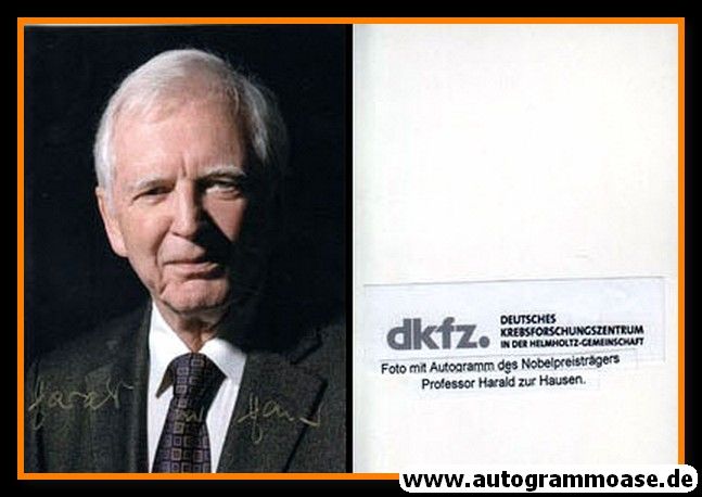Autogramm Wissenschaft | Harald ZUR HAUSEN | 2000er Foto (Portrait Color) Nobelpreis