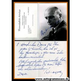 Autogramm Astrologie | A. VON WEIGERTH | 1970er (Portrait SW) + Brief