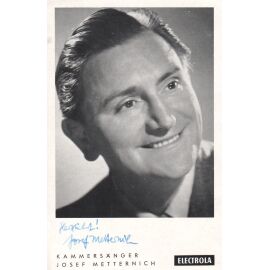 Autogramm Klassik | Josef METTERNICH | 1960er (Portrait SW Electrola) Fayer