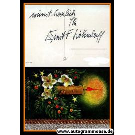 Autogramm Literatur | Ernst F. LÖHNDORFF | 1970er (Weihnachtskarte)