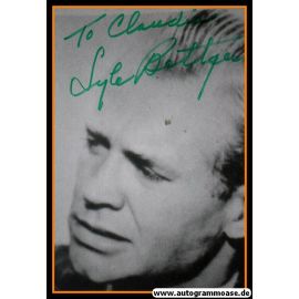 Autogramm Film (USA) | Lyle BETTGER | 1950er Foto (Portrait SW)