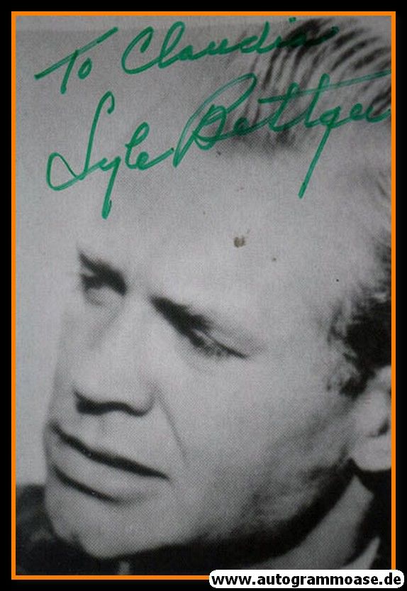 Autogramm Film (USA) | Lyle BETTGER | 1950er Foto (Portrait SW)