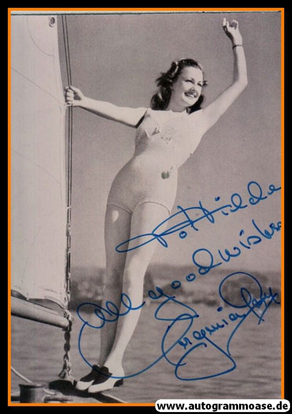Autogramm Film (USA) | Virginia GREY | 1940er Foto (Badeanzug SW)