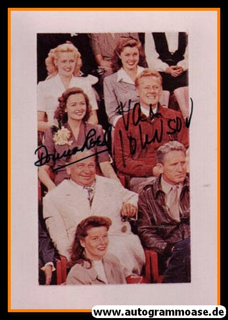 Autogramme Film (USA) | Donna REED + Van JOHNSON | 1954 Foto "Saw Paris"