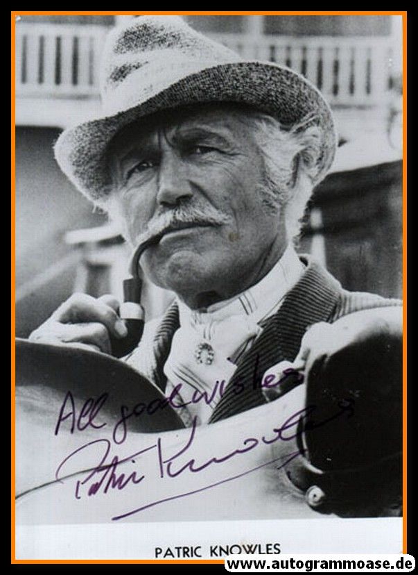 Autogramm Film (UK) | Patric KNOWLES | 1960er Foto (Portrait SW)