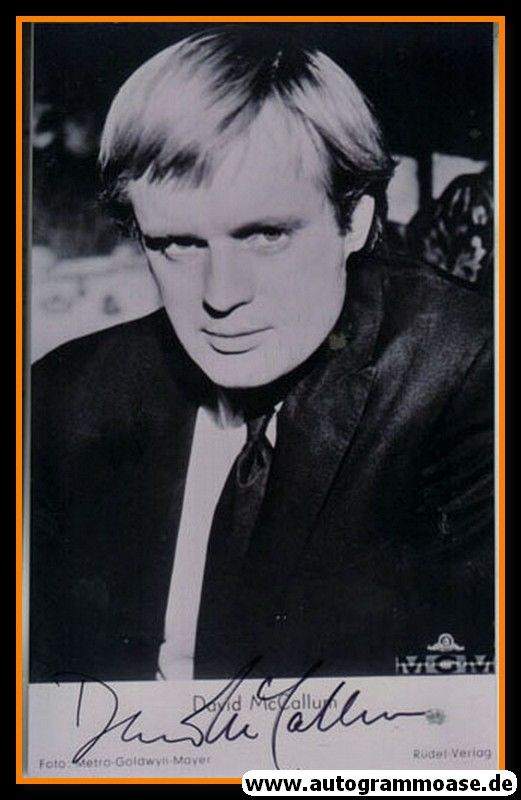 Autogramm Film (UK) | David McCALLUM | 1950er Foto (Portrait SW)