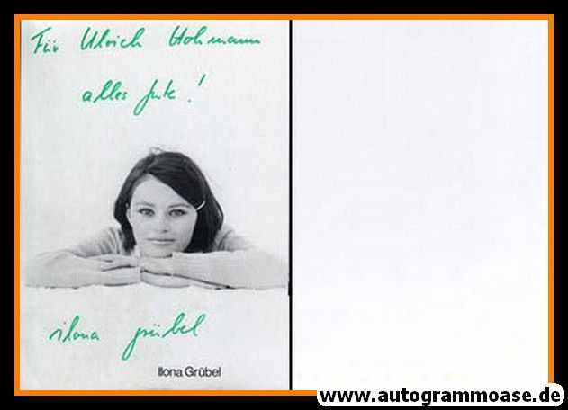 Autogramm Schauspieler | Ilona GRÜBEL | 1970er Foto (Portrait SW)