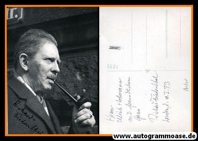 Autogramm Literatur | Richard FRIEDENTHAL | 1970er (Portrait SW)