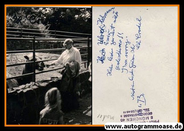 Autogramm Kunst | Charles CRODEL | 1970er (Privatfoto + Autograph)