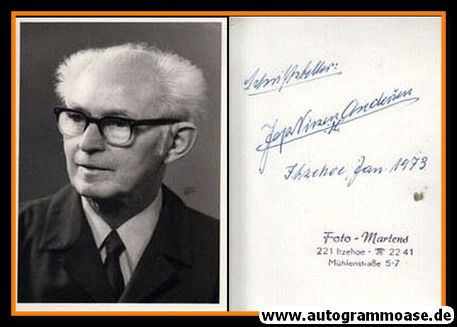 Autogramm Literatur | Jep Nissen ANDERSEN | 1970er (Portrait SW)