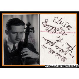 Autogramm Violine (DE) | Walter LUTZ | 1970er (Portrait SW)