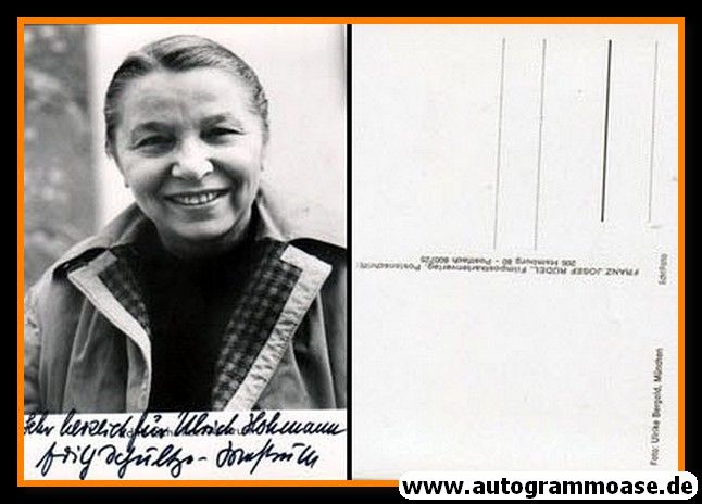 Autogramm Schauspieler | Edith SCHULTZE-WESTRUM | 1960er (Portrait SW Rüdel)