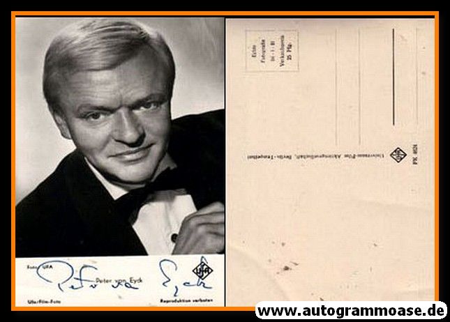 Autogramm Schauspieler | Peter VAN EYCK | 1950er (Portrait SW) UFA FK 4624
