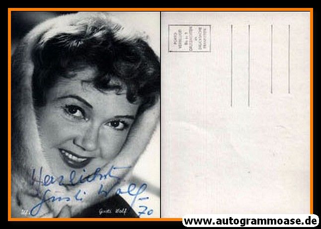 Autogramm Schauspieler | Gusti WOLF | 1940er (Portrait SW) UFA