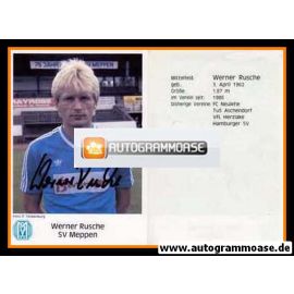 Autogramm Fussball | SV Meppen | 1987 | Werner RUSCHE