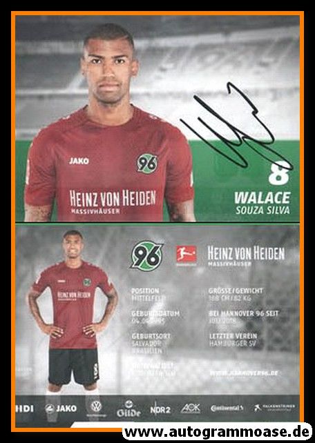 Autogramm Fussball | Hannover 96 | 2018 | Wallace SOUZA SILVA