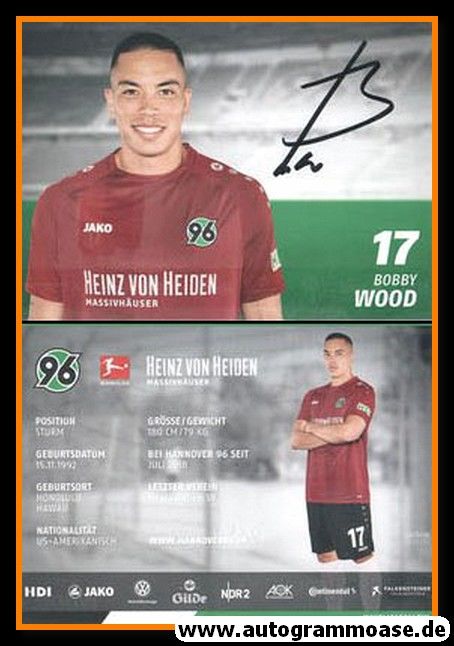 Autogramm Fussball | Hannover 96 | 2018 | Bobby WOOD