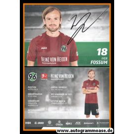Autogramm Fussball | Hannover 96 | 2018 | Iver FOSSUM