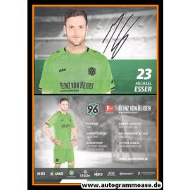 Autogramm Fussball | Hannover 96 | 2018 | Michael ESSER