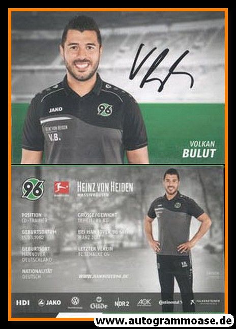 Autogramm Fussball | Hannover 96 | 2018 | Volkan BULUT