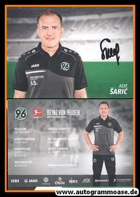 Autogramm Fussball | Hannover 96 | 2018 | Asif SARIC