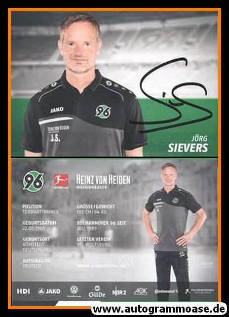 Autogramm Fussball | Hannover 96 | 2018 | Jörg SIEVERS