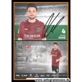 Autogramm Fussball | Hannover 96 | 2018 | Julian KORB