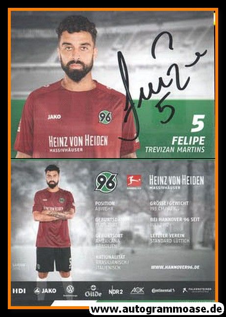 Autogramm Fussball | Hannover 96 | 2018 | Felipe TREVIZAN MARTINS