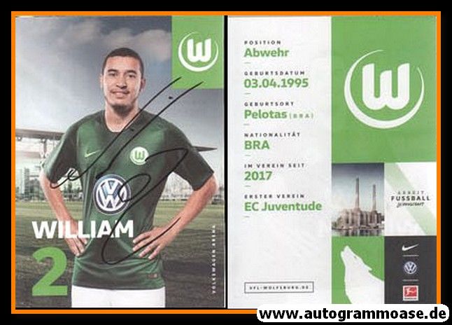 Autogramm Fussball | VfL Wolfsburg | 2018 | WILLIAM
