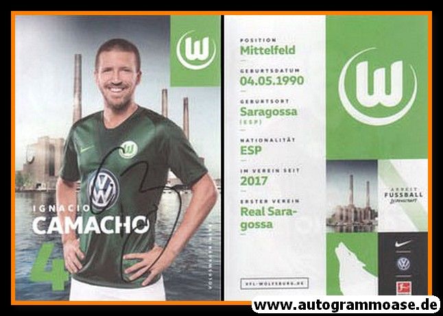 Autogramm Fussball | VfL Wolfsburg | 2018 | Ignacio CAMACHO
