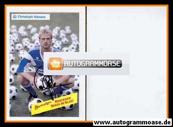 Autogramm Fussball | SV Meppen | 1990 | Christoph HANSES (Rückseite weiss)