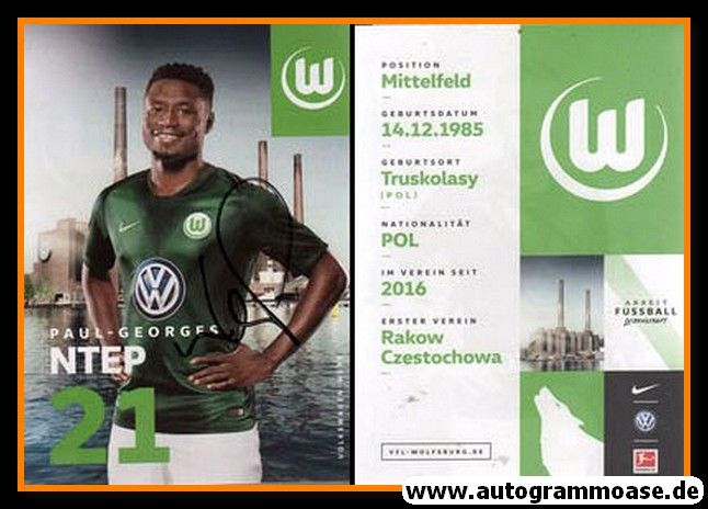 Autogramm Fussball | VfL Wolfsburg | 2018 | Paul-Georges NTEP
