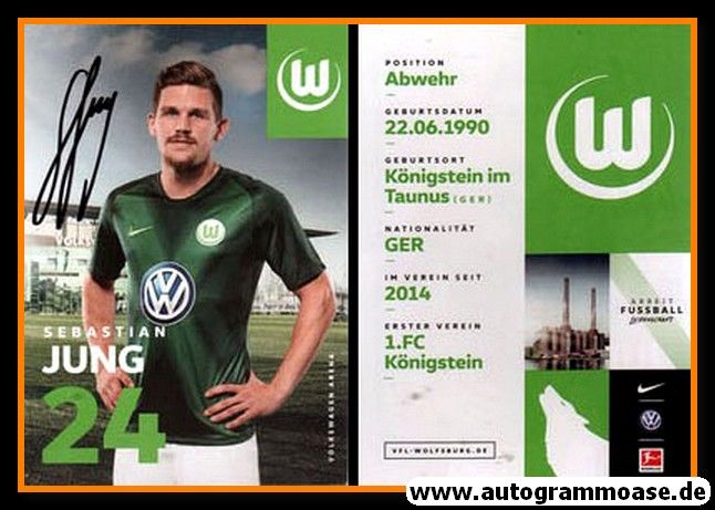 Autogramm Fussball | VfL Wolfsburg | 2018 | Sebastian JUNG
