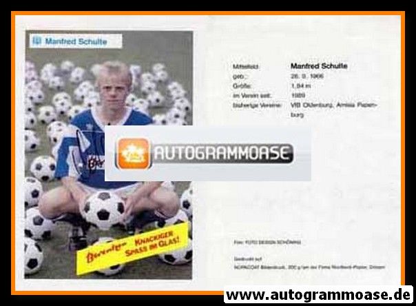 Autogramm Fussball | SV Meppen | 1990 | Manfred SCHULTE