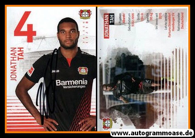 Autogramm Fussball | Bayer Leverkusen | 2017 | Jonathan TAH