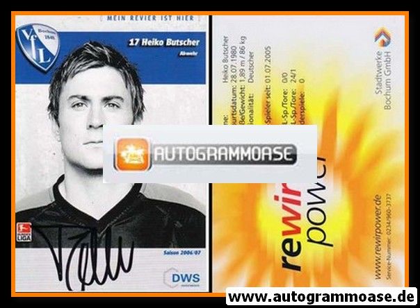 Autogramm Fussball | VfL Bochum | 2006 | Heiko BUTSCHER