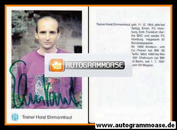 Autogramm Fussball | SV Meppen | 1991 | Horst EHRMANTRAUT