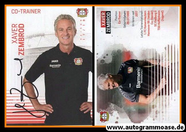 Autogramm Fussball | Bayer Leverkusen | 2017 | Xaver ZEMBROD