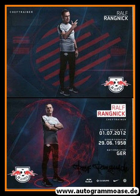 Autogramm Fussball | RB Leipzig | 2018 | Ralf RANGNICK