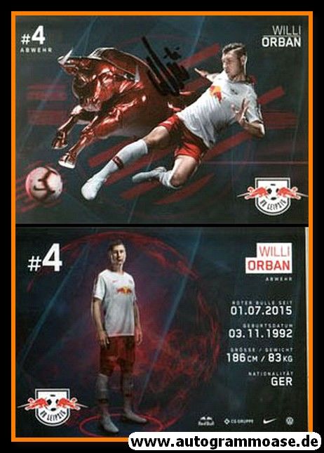 Autogramm Fussball | RB Leipzig | 2018 | Willi ORBAN